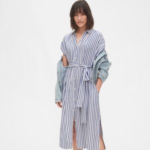 Gap blue & white stripe dress